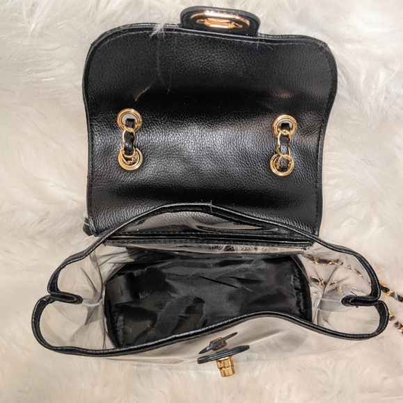 NWT Clear Quilted Backpack - Picture 7 of 8